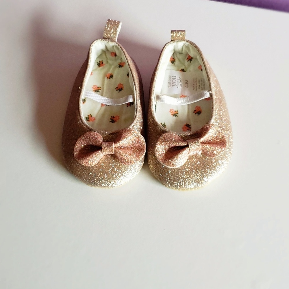 Sparkly baby shoes